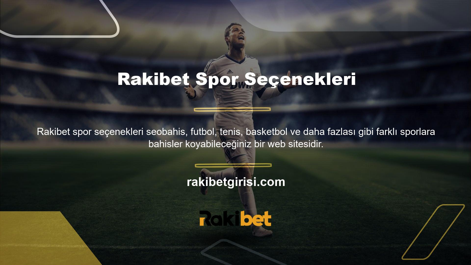 Farklı sporlara bahisler koyabilirsiniz
